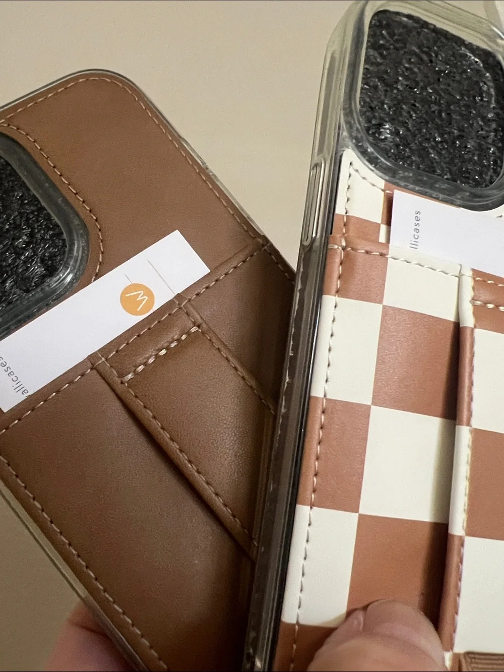Walli Cases “Camel & Chestnut Checks” Our Faux Farmhouse New iPhone 13 Pro Max